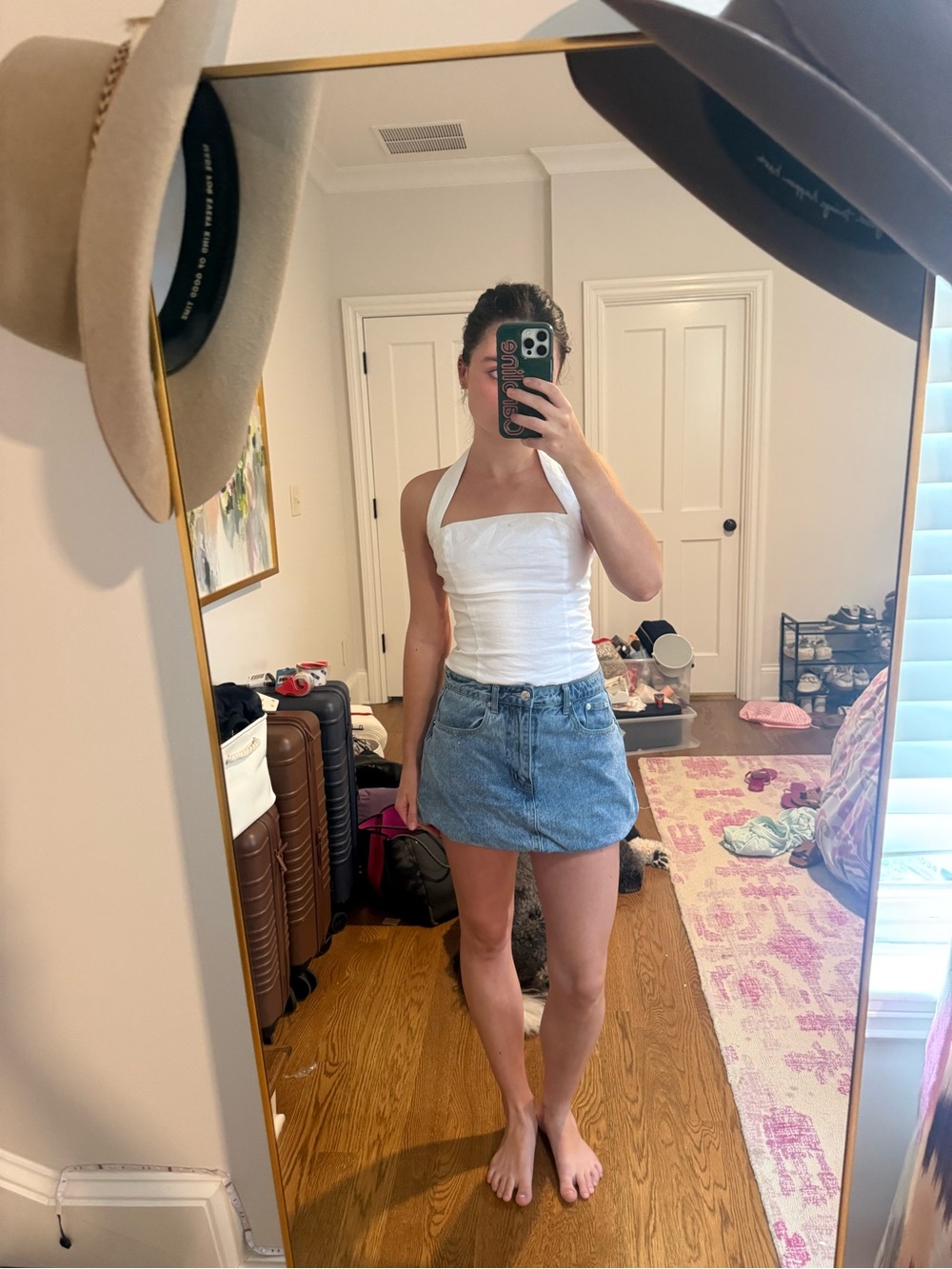 Steve Madden Light Blue Denim Mini Skirt
